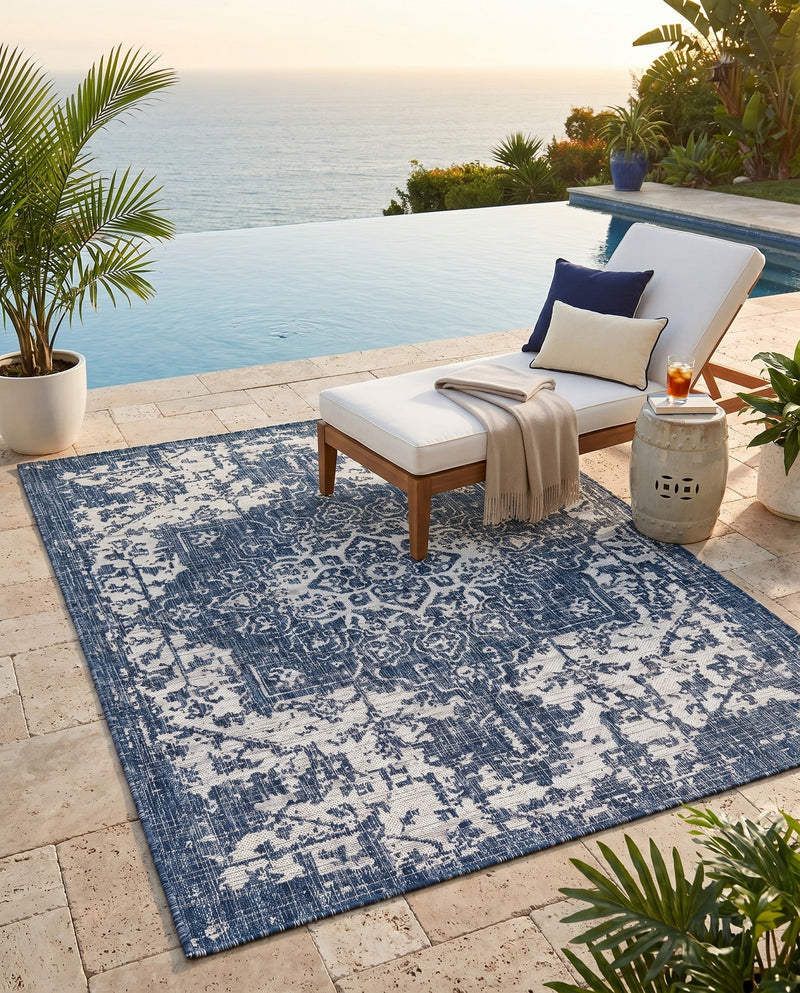 Urban Oasis Rugs Collection Area Rug -  Penthouse (Blue) Rectangle Blue  lifestyle 10