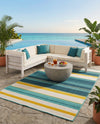Terrace Fringe Collection Area Rug -  Veranda Rectangle Multi  lifestyle 19