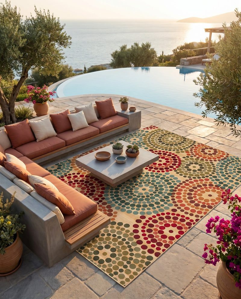 Urban Terrace Collection Area Rug -  Esplanade Rectangle Beige  lifestyle 33