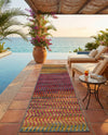 Urban Terrace Collection Area Rug -  Walkway Runner Multi  lifestyle 70
