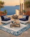 Savannah Escape Collection Area Rug - Serengeti Square Ivory  lifestyle 72