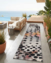 Urban Terrace Collection Area Rug -  Piazza Runner White and Black  lifestyle 63