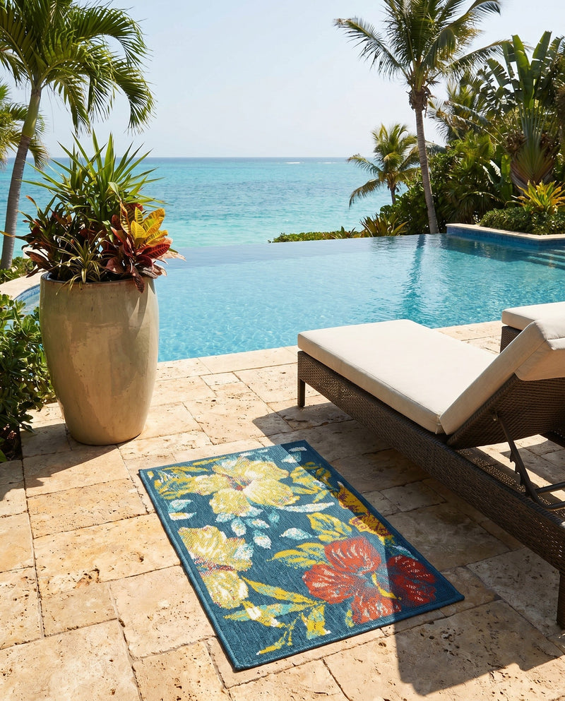 Seaside Haven Rugs Collection Area Rug -  Nautical Rectangle Multi  lifestyle 14