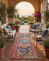 Patio Heritage Collection Area Rug -  Sanctuary Runner Multi  lifestyle 37