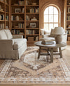 Patio Heritage Collection Area Rug -  Augusta (Natural) Rectangle Natural  lifestyle 40