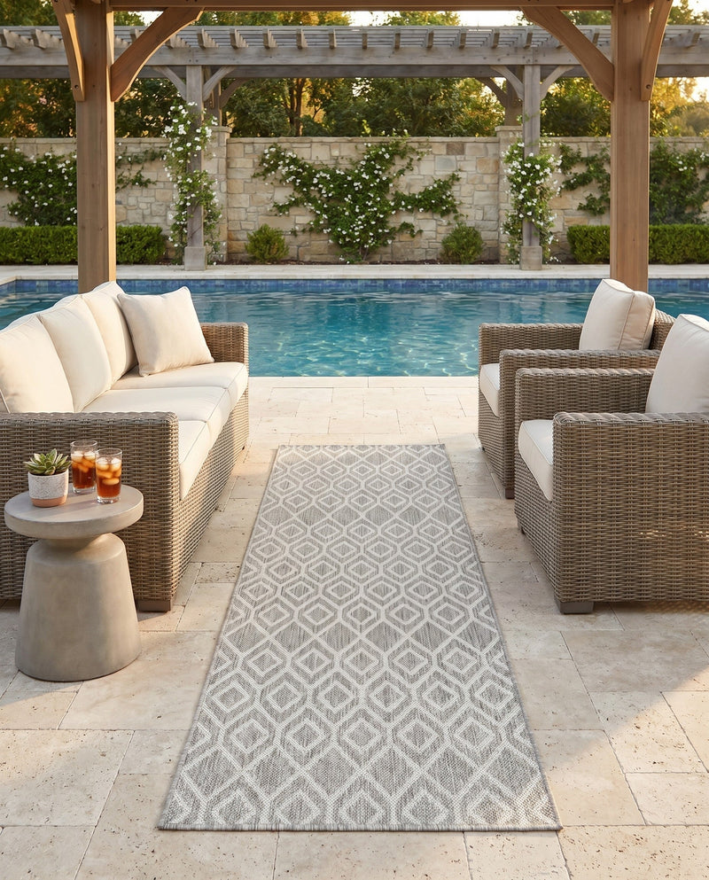 Urban Oasis Rugs Collection Area Rug -  Boulevard (Gray Cream) Runner Gray Cream  lifestyle 50