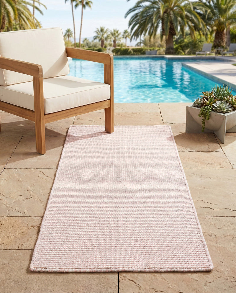 Jill Zarin Sedona Oasis Outdoor Collection Area Rug - Coconino (Pink Roses) Runner Pink Roses  lifestyle 66