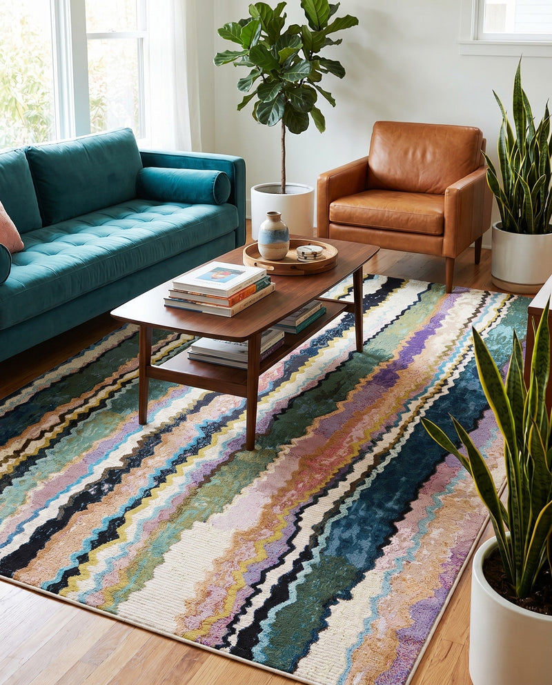 Urban Terrace Collection Area Rug -  Capri Rectangle Multi  lifestyle 16