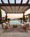Urban Terrace Collection Area Rug -  Chelsea (Brown) Rectangle Brown  lifestyle 12