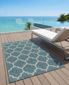 Savannah Pergola Collection Area Rug - Arbor (Teal) Rectangle Teal  lifestyle 35