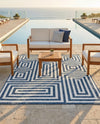 Urban Terrace Collection Area Rug -  Flatiron Rectangle Blue  lifestyle 46