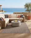 Seaside Serenity Collection Area Rug - Veranda (Light Brown) Rectangle Light Brown  lifestyle 18