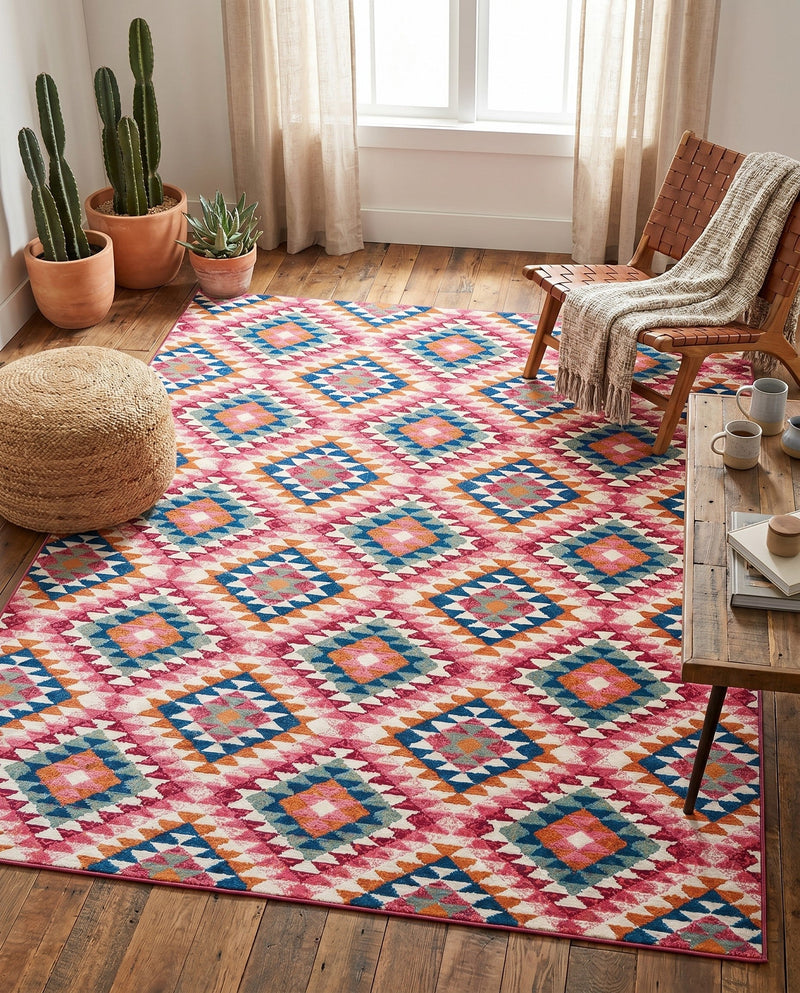 Mesa Oasis Rugs Collection Area Rug - Sedona Rectangle Multi  lifestyle 24