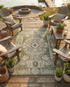 Patio Heritage Collection Area Rug - Savannah (Green) Rectangle Green  lifestyle 16