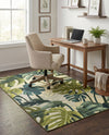 Seaside Blooms Collection Area Rug -  Ivy Rectangle Green  lifestyle 38
