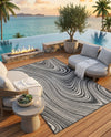 Urban Terrace Collection Area Rug - Soho Rectangle Charcoal  lifestyle 76