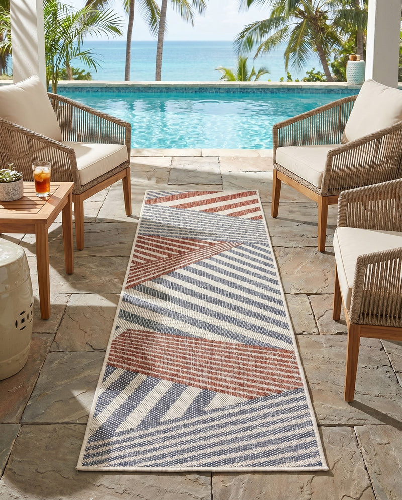 Urban Oasis Rugs Collection Area Rug -  Loft Runner Blue  lifestyle 63