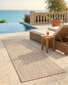 Urban Terrace Collection Area Rug -  Astoria (Taupe) Runner Taupe  lifestyle 34