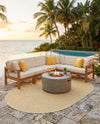 Urban Oasis Rugs Collection Area Rug -  Rooftop (Yellow Ivory) Oval Yellow Ivory  lifestyle 66