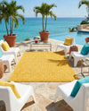 Garden Lattice Charm Collection Area Rug - Arbor (Yellow) Rectangle Yellow  lifestyle 8