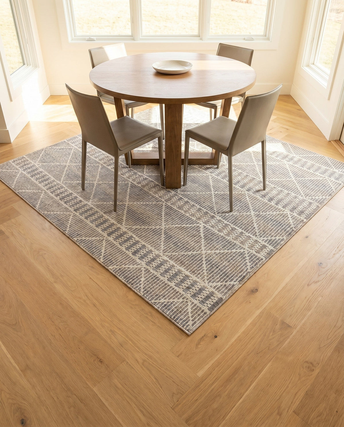 Savannah Pergola Collection Area Rug -  Glade Square Gray  lifestyle 178