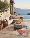 Seaside Blooms Collection Area Rug -  Tranquil Rectangle Multi  lifestyle 38