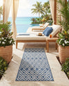 Urban Oasis Rugs Collection Area Rug -  Boulevard (Blue) Runner Blue  lifestyle 46