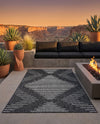 Urban Terrace Collection Area Rug -  Chelsea (Charcoal Gray) Rectangle Charcoal Gray  lifestyle 35