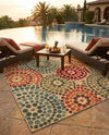 Urban Terrace Collection Area Rug -  Esplanade Rectangle Beige  lifestyle 55