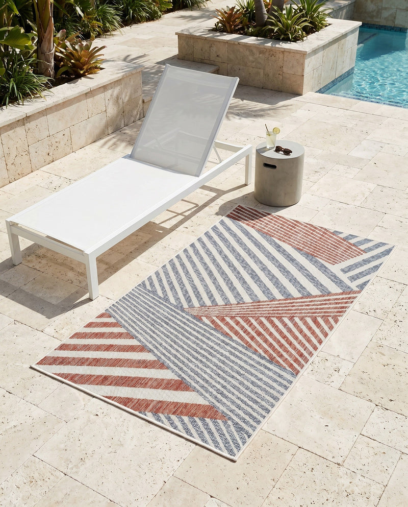 Urban Oasis Rugs Collection Area Rug -  Boardwalk Rectangle Blue  lifestyle 46