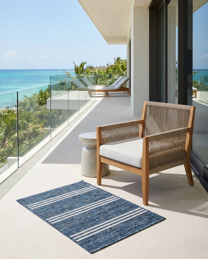 Urban Oasis Rugs Collection Area Rug -  District (Blue) Rectangle Blue  lifestyle 23