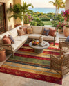 Urban Terrace Collection Area Rug -  Rooftop Rectangle Multi  lifestyle 54