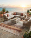 Urban Terrace Collection Area Rug -  Corsica Rectangle Multi  lifestyle 8