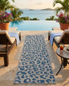 Savannah Escape Collection Area Rug -  Amazon (Blue) Runner Blue  lifestyle 44