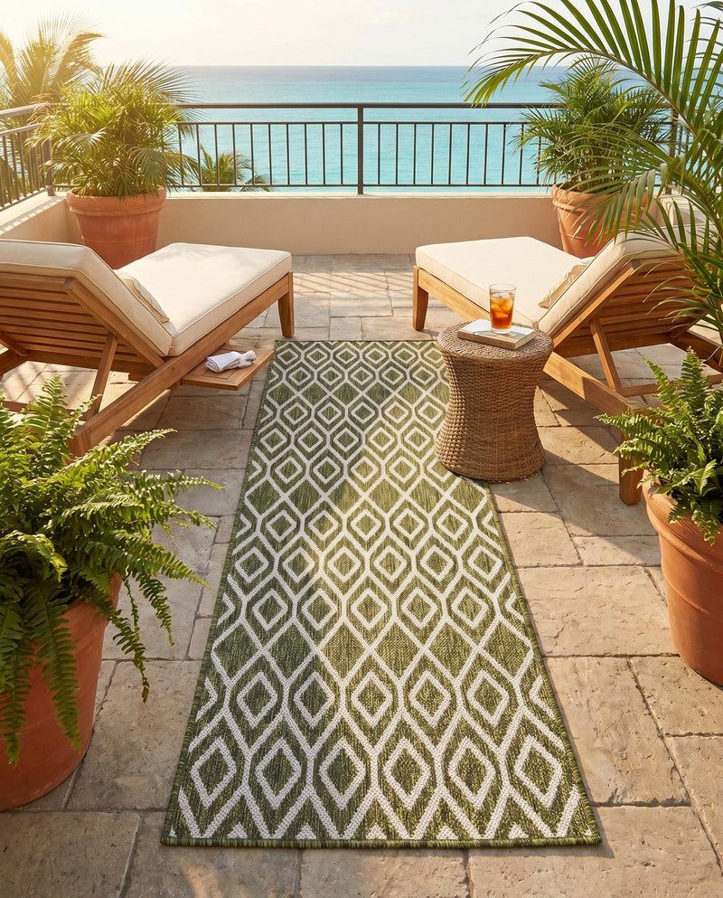 Urban Oasis Rugs Collection Area Rug -  Boulevard (Green) Runner Green  lifestyle 47