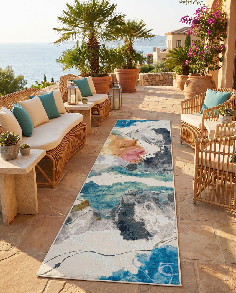 Urban Terrace Collection Area Rug -  Arbor Runner Multi  lifestyle 41