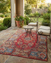 Patio Heritage Collection Area Rug -  Terrace Rectangle Antique Red  lifestyle 13