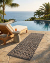 Savannah Pergola Collection Area Rug -  Pergola (Charcoal Gray) Runner Charcoal Gray  lifestyle 67