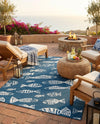 Seaside Haven Rugs Collection Area Rug -  Oceanview Rectangle Blue  lifestyle 14