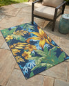 Seaside Blooms Collection Area Rug -  Grove Rectangle Multi  lifestyle 36