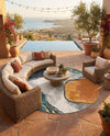 Urban Terrace Collection Area Rug -  Pavilion Round Multi  lifestyle 38
