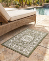 Tribal Terrace Treasures Collection Area Rug -  Incan Isle (Green) Rectangle Green  lifestyle 32
