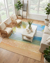 Seaside Haven Rugs Collection Area Rug -  Tides Rectangle Multi  lifestyle 7