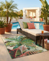 Seaside Blooms Collection Area Rug -  Fern Rectangle Multi  lifestyle 53