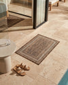 Terrace Fringe Collection Area Rug - Veranda (Brown) Rectangle Brown  lifestyle 31