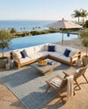 Urban Oasis Rugs Collection Area Rug -  Rooftop (Teal) Rectangle Teal  lifestyle 24