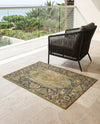 Patio Heritage Collection Area Rug -  Haven Rectangle Green  lifestyle 44