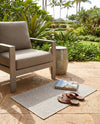 Seaside Serenity Collection Area Rug - Veranda (Light Gray) Rectangle Light Gray  lifestyle 52