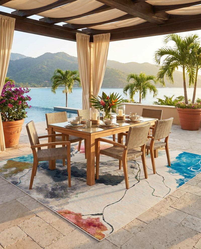 Urban Terrace Collection Area Rug -  Arbor Square Multi  lifestyle 78