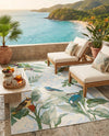 Seaside Blooms Collection Area Rug -  Tropic Rectangle Multi  lifestyle 21